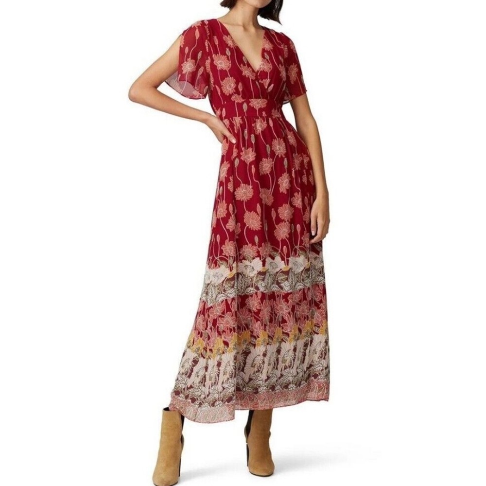 Madewell Maxi Dress in Tall Sunflowers size 4